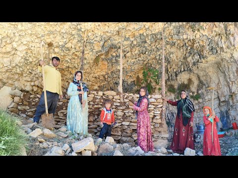 Daily Life of Nomads Building Rain Shelters Delightful