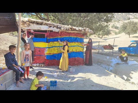 Revamping Our Hut Floor Exterior Painting Nomadic Life with