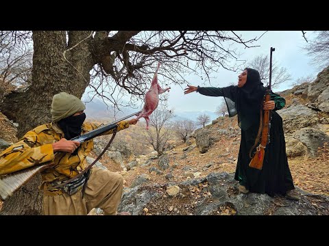 Thief Attacks a Nomadic Family s Herd in the Mountains