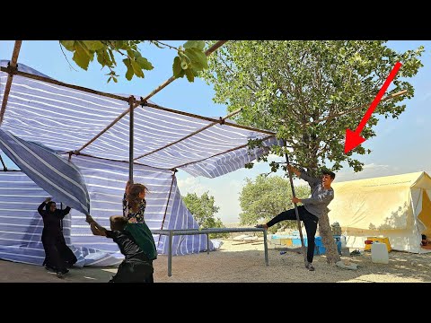 Bitter incident Severe storm destroys nomadic tents