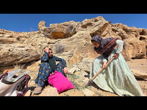 Wild Mountain Harvest Soghra Zeinab Collect Kenger in the