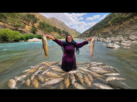 No Fear Soghra Risks Everything to Fish in a Raging River