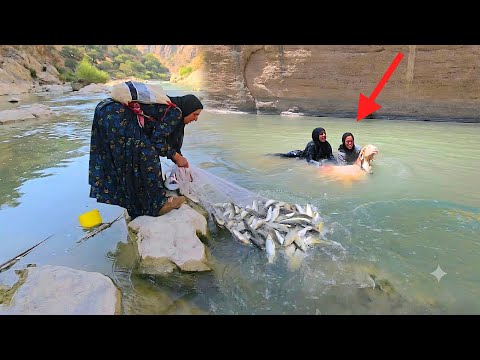 Fishing in a Raging River Washing Sheep Incredible Nomadic