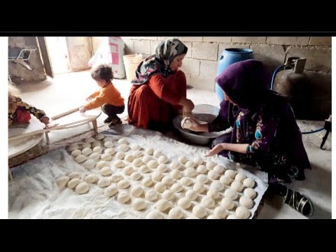 Cooking the cutest bread in the world by village women
