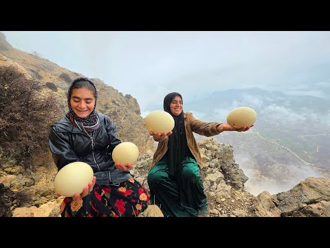 A Rainy Day in the Zagros Mountains A Nomadic Family s