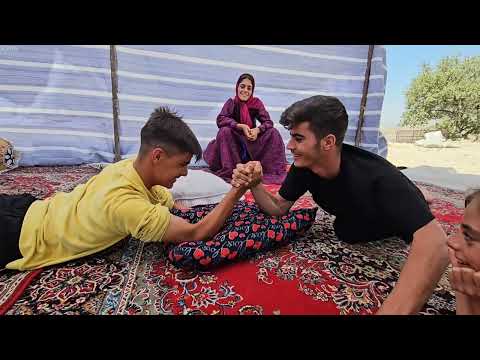 Nomadic wrestling Hooman and Mehran in the heart of the