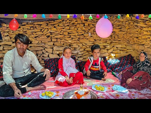 Birthday party of a nomadic girl in the heart of the