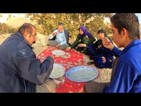 Village food simple and delicious buttermilk porridge