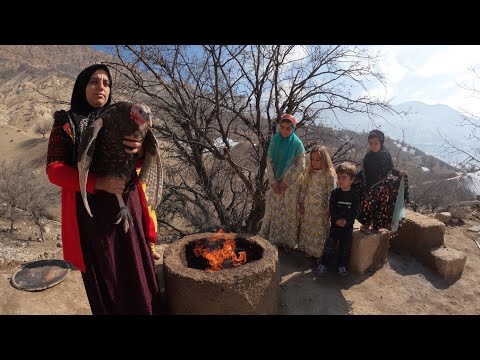 Cooking turkey in the oven of village life and nomads 2023