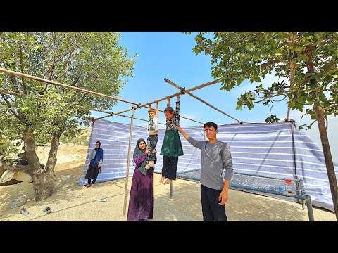 Building a guest house in the highlands with nomads Living