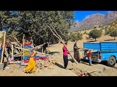 The Grit and Grind of Nomadic Life Building a Hut from