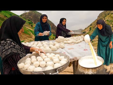 the strange process of making curd by village women