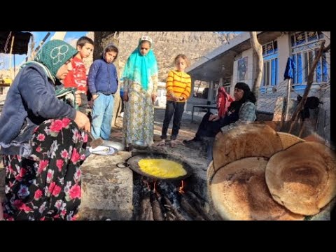 making breakfast native eggs and special bread