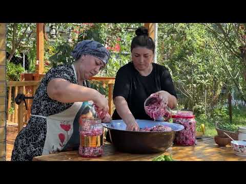 Farm Fresh Cabbage Harvest Pickling and a Home Cooked Lunch