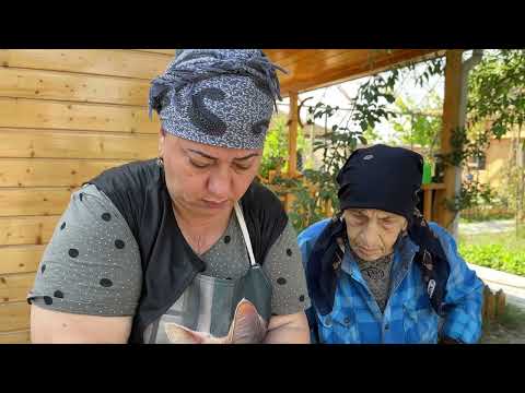 Grandma Making Traditional Dessert of Azerbaijani Cuisine