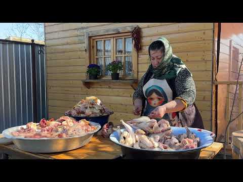 Grandma s Massive 100 Chicken Feast Traditional Village