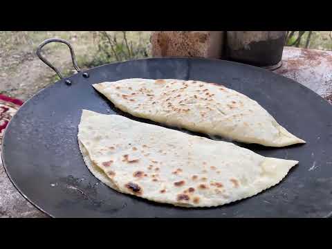 90 YEARS OLD GRANDMA COOKING KUTAB WITH BEEF TRIPE STOMACH