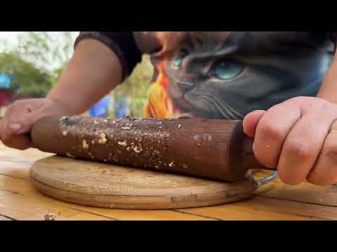 Cooked Traditional Kutab on a Metal Barrel Life in