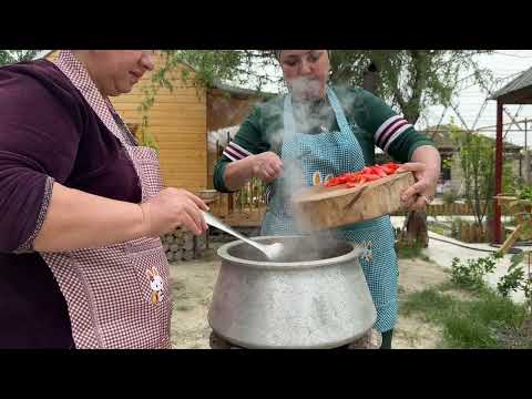 Harvesting Fresh Radish Grandma Baked Bread in a Cauldron