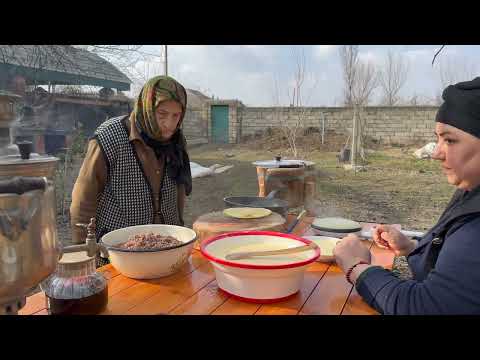 Making Blinchik from Cow Lung Azerbaijan Cooking Recipes
