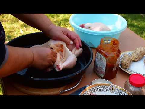 Chicken Roasted In a Tandoor The national Azerbaijani dish