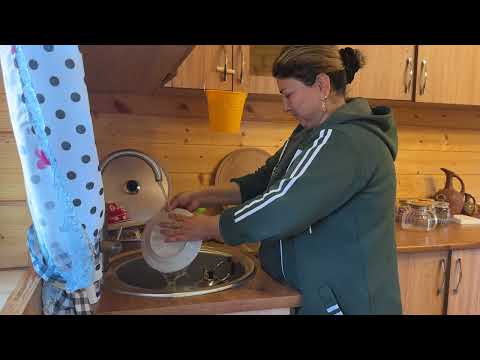 Peaceful Village Life Grandma Rolling Yufka Making