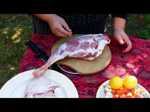 We Cooked Whole LAMB LEG in the Tandoor Azerbaijan Village