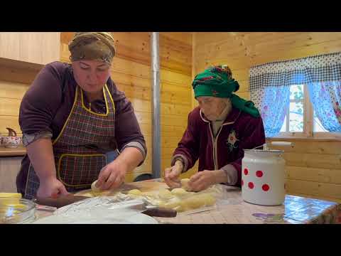 Grandma Cooked Delicious Croissants in the Village So