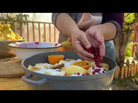 Harvesting Fresh Quince Homemade Compote Perfect Creamy