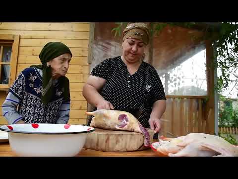 Grandma Cooked Delicious Juicy Duck for Lunch Village Life