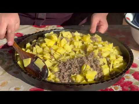 TSKAN Crispy Meat and Potato Pastry in Mud Oven Traditional