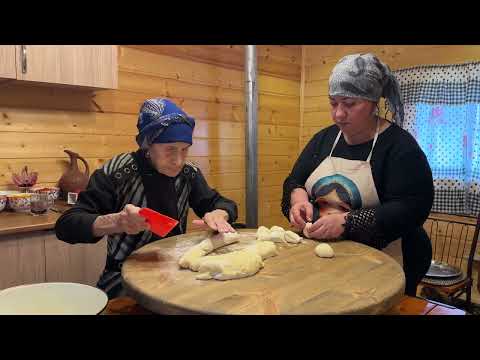 Traditional Azerbaijani Walnut Baklava Village Life