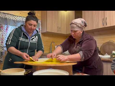 Grandma Rose Making Crispy Azerbaijani KATLAMA Pastry A