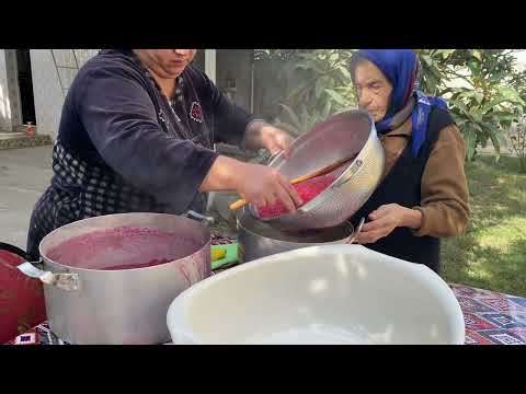 Harvesting Pomegranate and Making WINE JUICE and Chicken