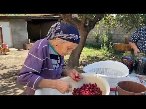 GRAPE AND RASPBERRY MAKING NATURAL FRUIT JUICE AND JAM