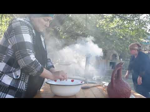 Cooking Huge Stuffed Turkey in the Tandoor Village Life in