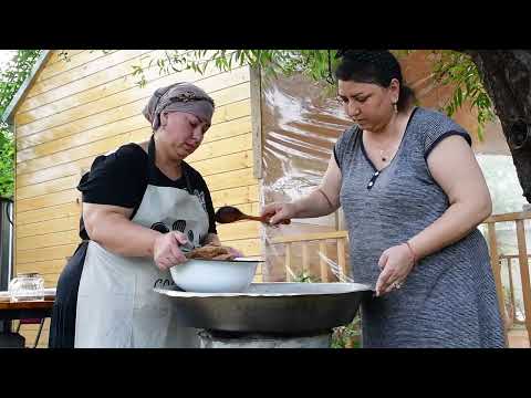 Making Traditional Azerbaijani Helva Village Life