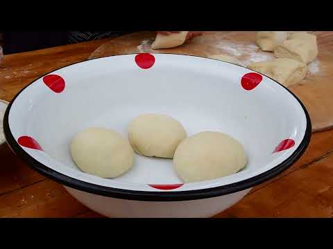 Traditional Potato Khinkali Recipe in the Village