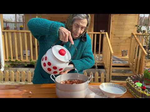 COOKING HUGE SEA SAZAN IN THE MUD OVEN Azerbaijan Nowruz