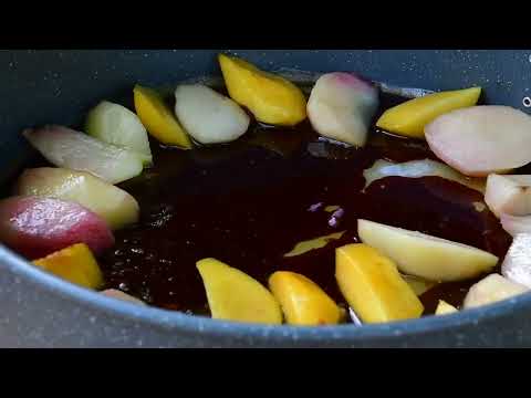 Harvesting Fresh Peaches and Making Peach Juice and Jam