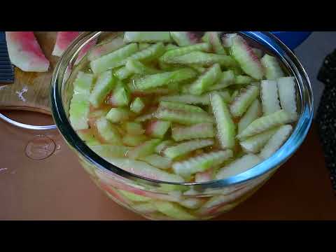 Pickled Watermelon Rind Azerbaijan Cooking