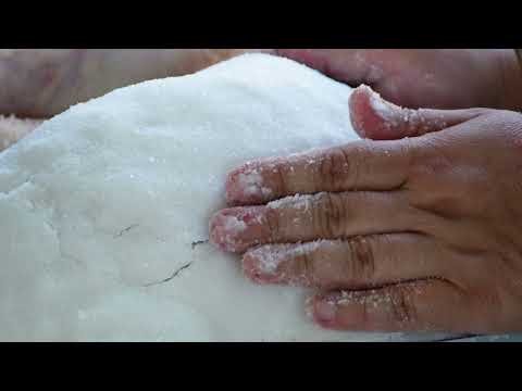 Whole CHICKEN Cooked Under Thick Layer of Salt In Tandoor