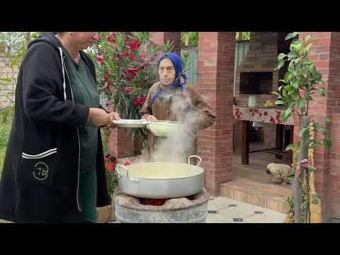 Grandma Cooking Traditional Azerbaijani Khinkali Delicious