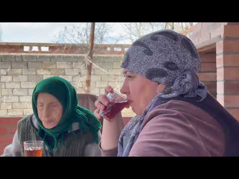 Grandma Cooking Old Dish From Common Mallow Village Life