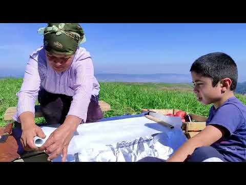 Quyuda Kəklikotlu və Sarımsaqlı Quzu budu ASMR food