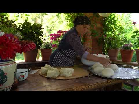 Baking Fresh Bread Traditional Recipe from Our Village