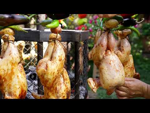 Hangroasted Chicken on Special Wood Grill