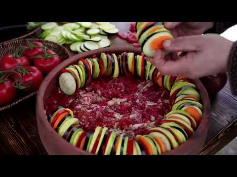 Making Ratatouille with Lamb Ribs Outdoor Cooking