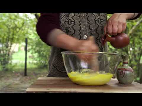 Making Pomegranate Bracelet Salad Outdoor Cooking Village