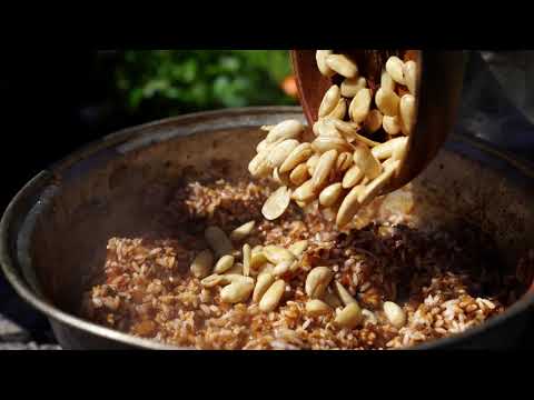 Cooking Goat Laba in a Friend s Yard in Turkey Village